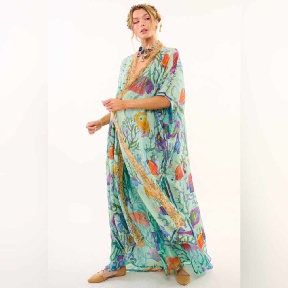 ARATTA OCEAN BREEZE KIMONO One Size NWT